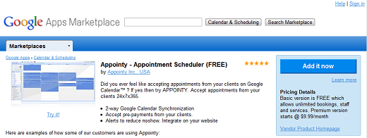 google-apps-listing