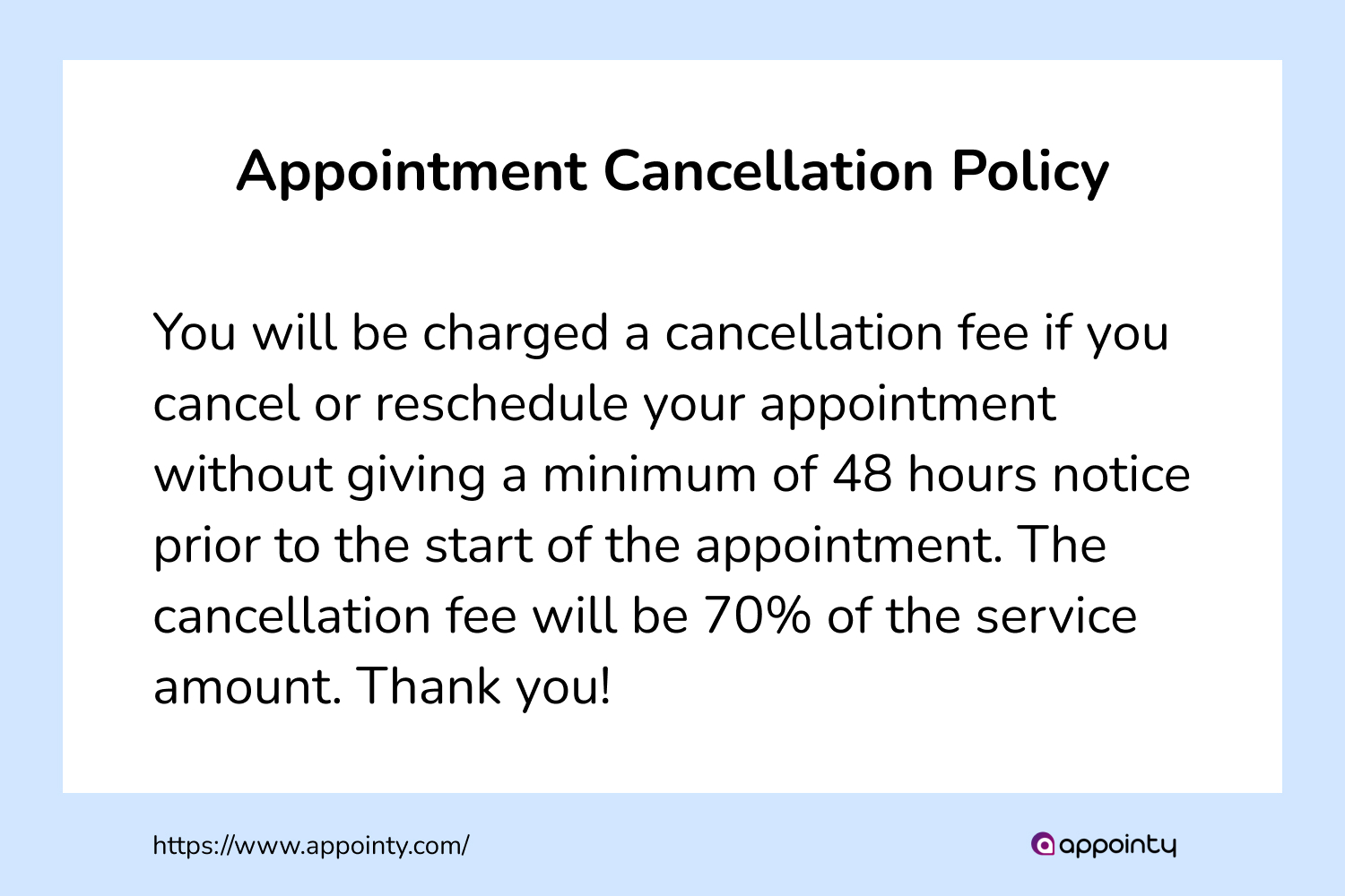 How To Easily Create An Appointment Cancellation Policy